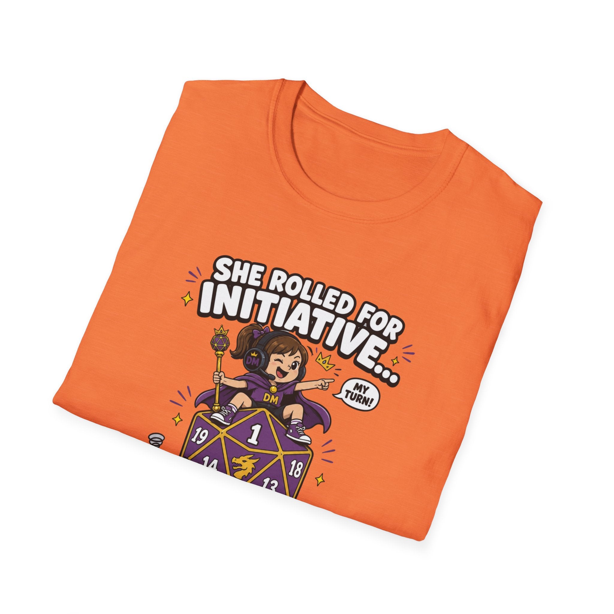She Rolled for Initiative T-Shirt