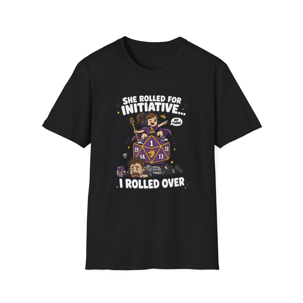 She Rolled for Initiative T-Shirt