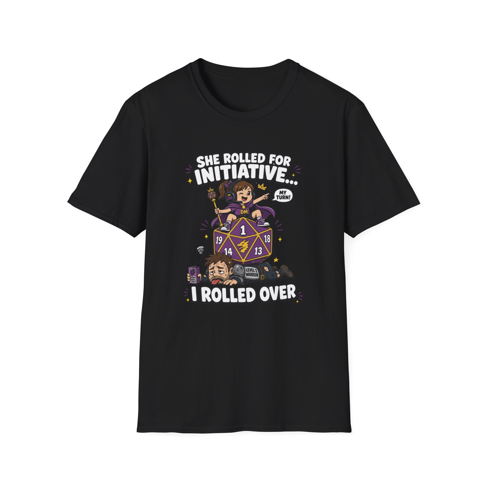 She Rolled for Initiative T-Shirt